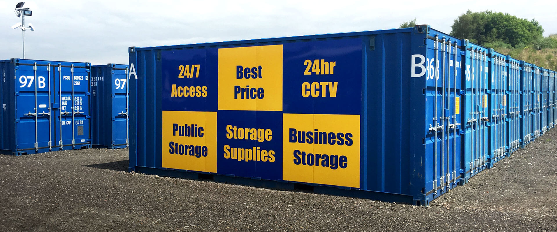 Robinsons Self Storage Secure Storage Containers, Falkirk, Stirling